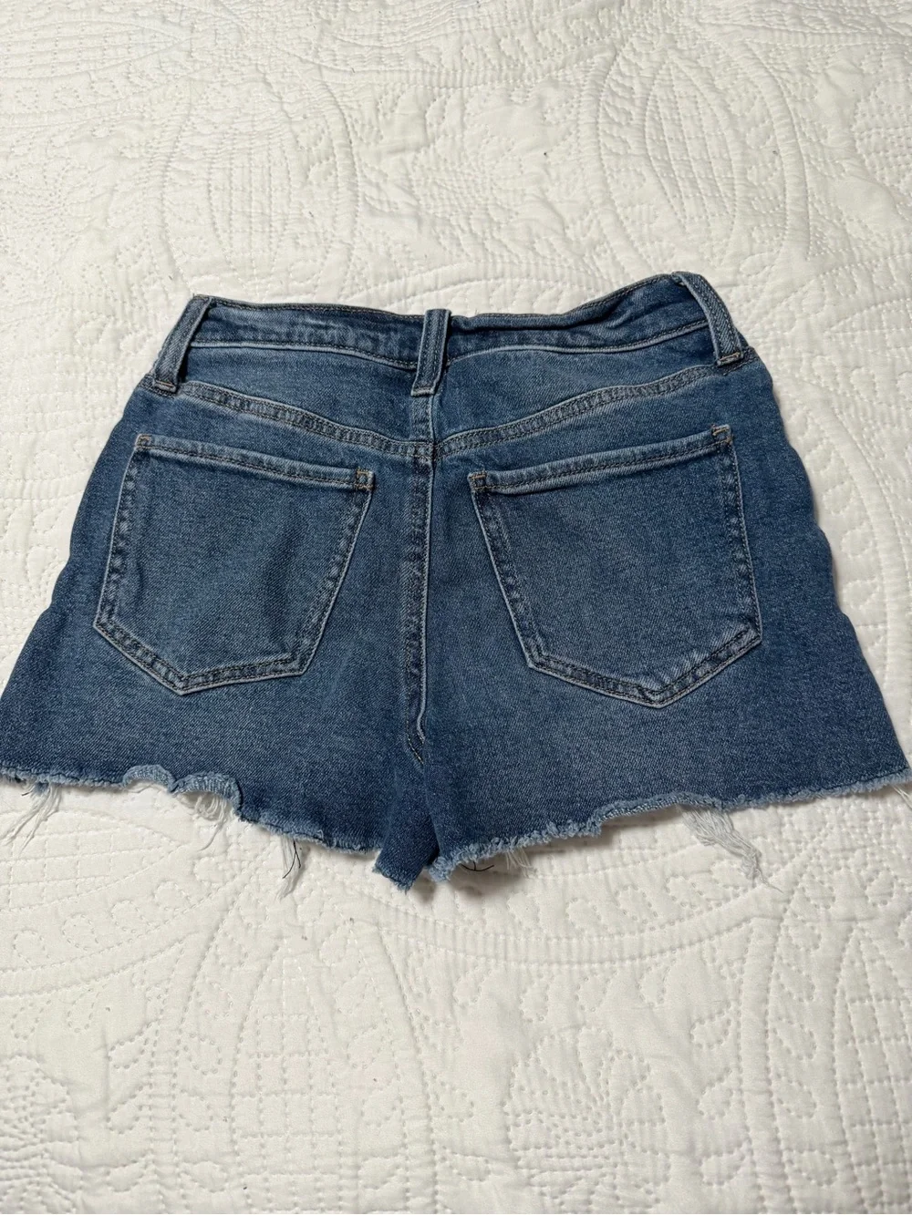 SO Distressed Dark Blue Denim Jean Shorts
